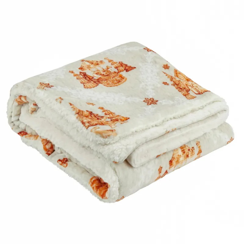 Gretel Sherpa Fleece Throw Cloud Dust