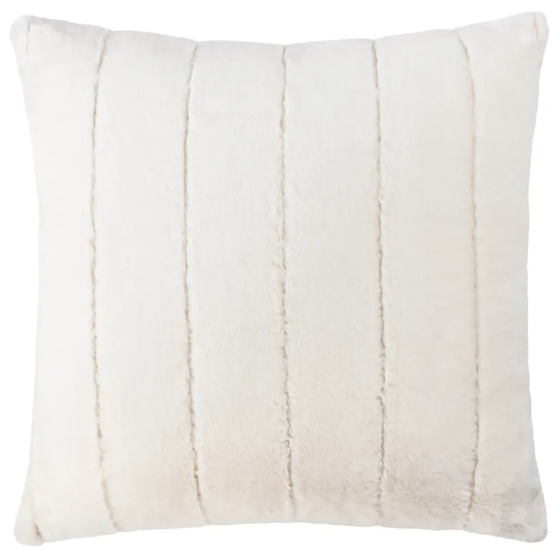 Empress Faux Fur Cushion  45 x 45 Cream