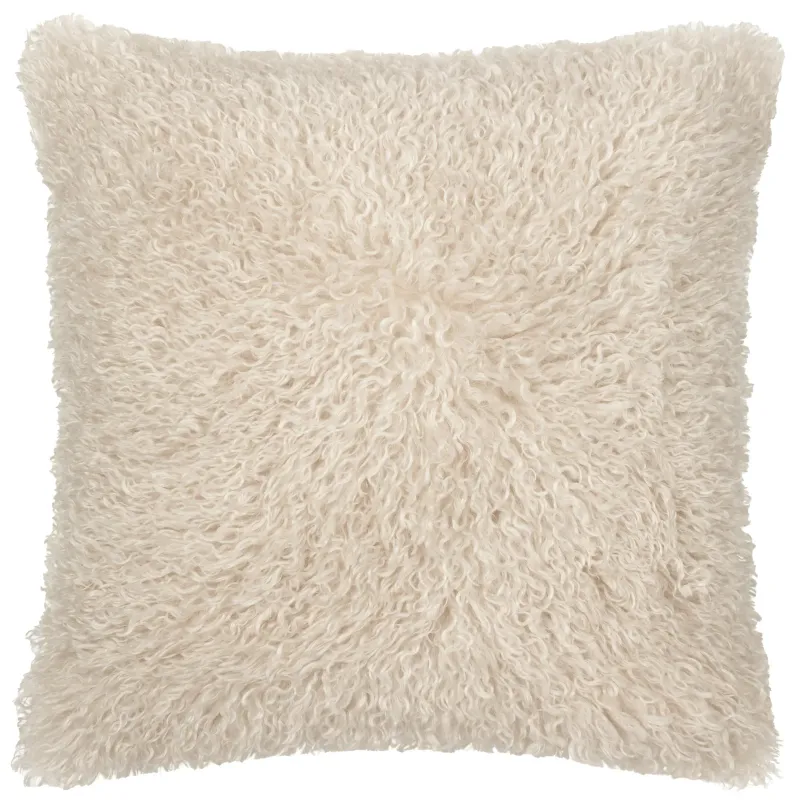 Rowan Faux Fur Cushion natural
