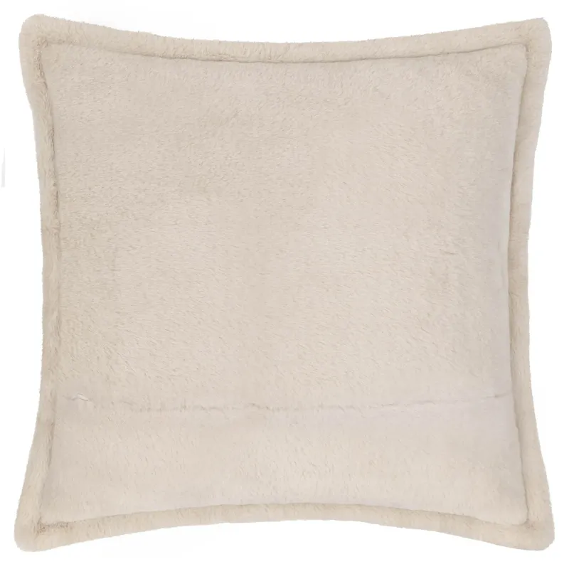 Kallu Faux Fur Cushion Natural 45 x 45