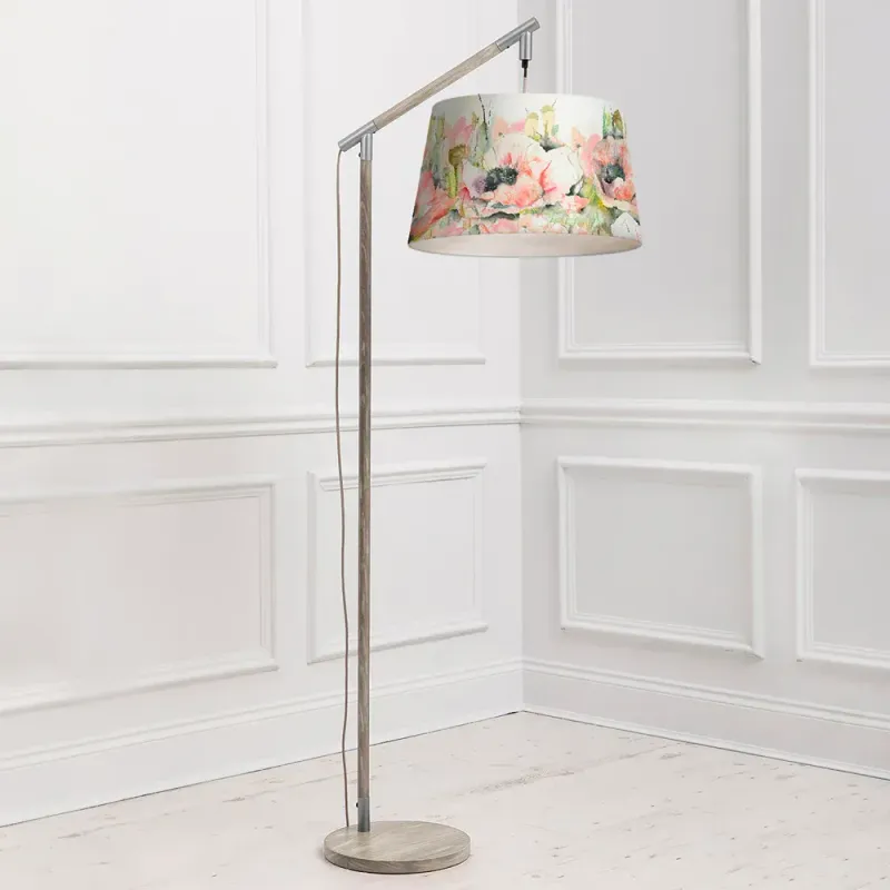 Papavera Quintus Taper & Quintus Complete Floor Lamp Grey/Sweetpea
