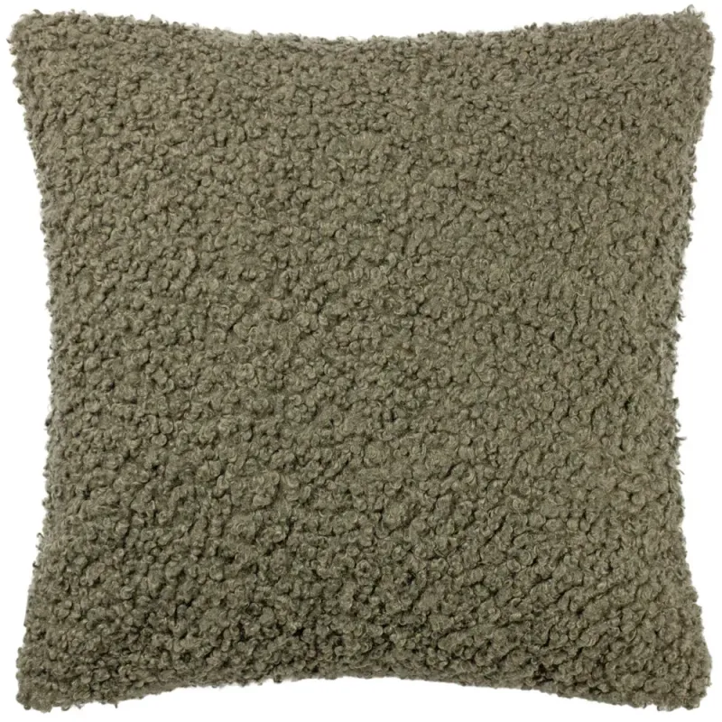Cabu Textured Boucle Cushion Khaki 55 x 55