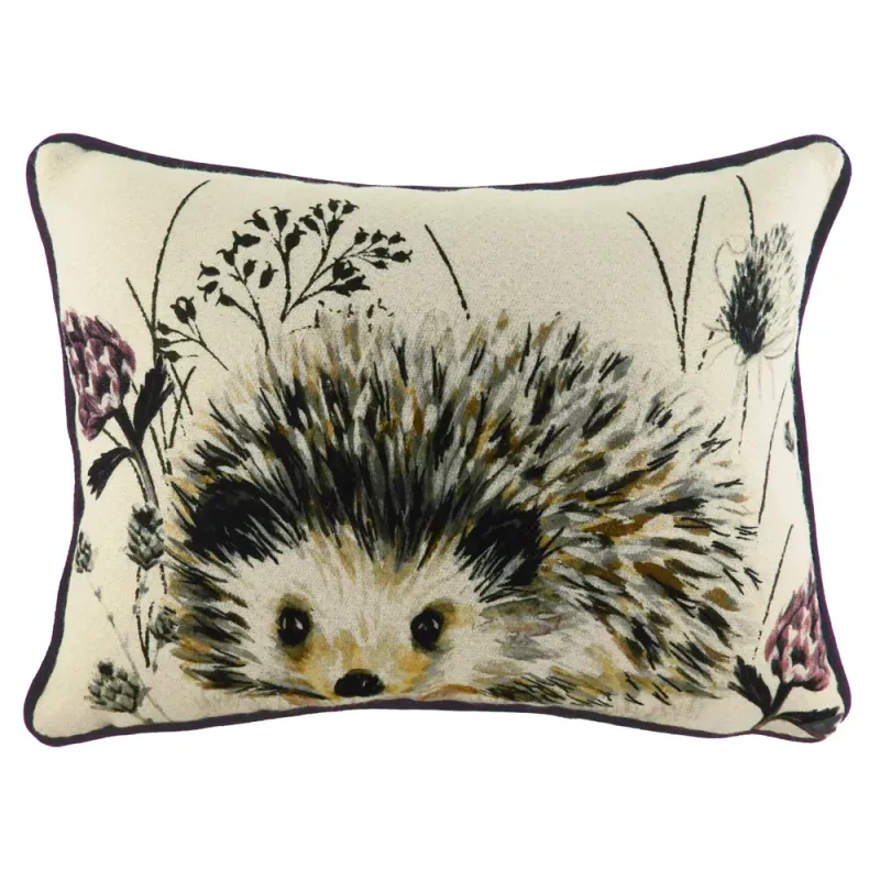 Elwood Hedgehog Cushion Black/Cream