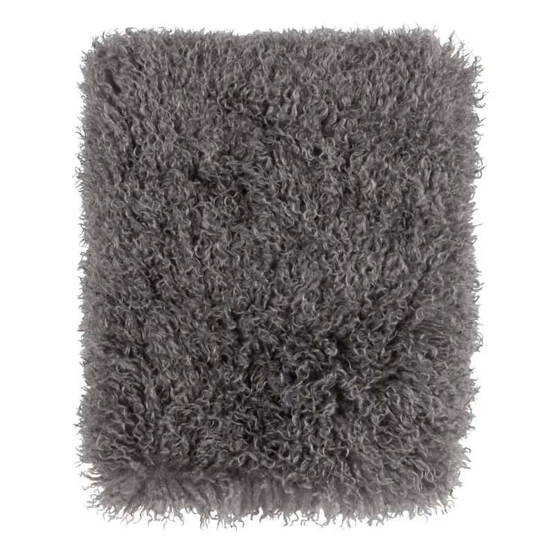 Rowan Faux Fur Cushion Grey
