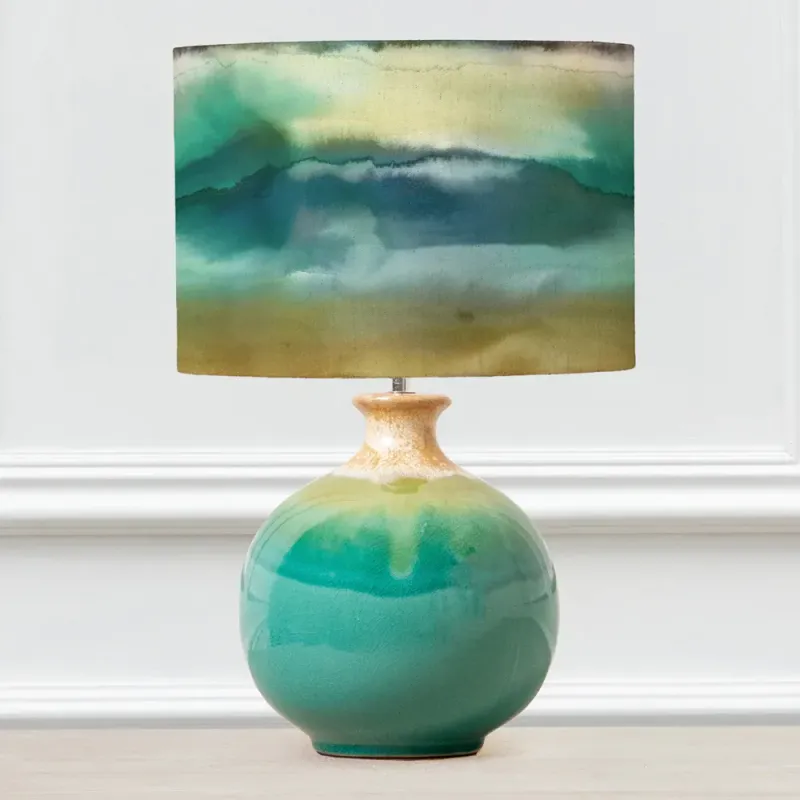 Fjord Eva & Neso Complete Table Lamp Aqua/Jade