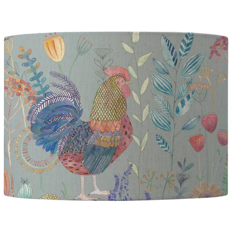 Bilbury Flock Eva Lamp Shade Robins Egg