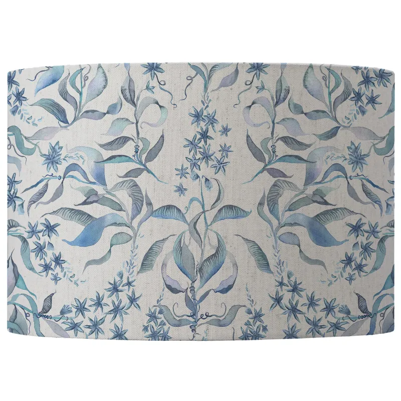 Hettie Eva Printed Lamp Shade Delft Blue