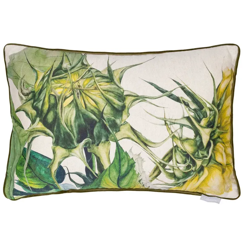 Easton Printed Feather Cushion Fern