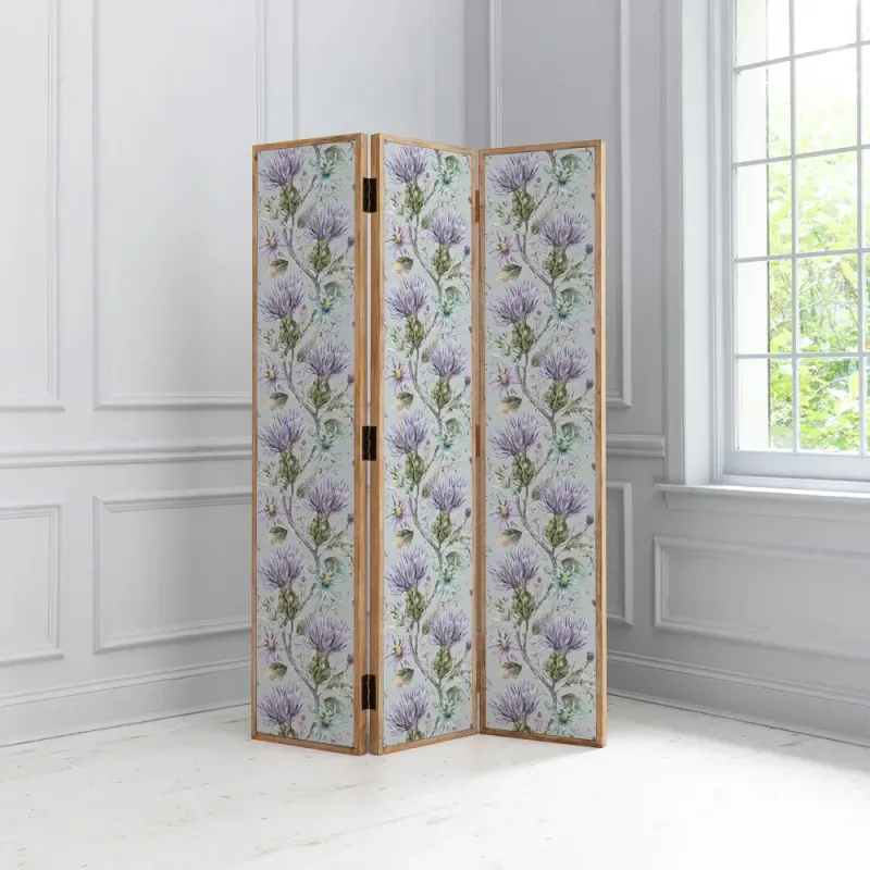 Thistle Solid Wood Room Divider Violet