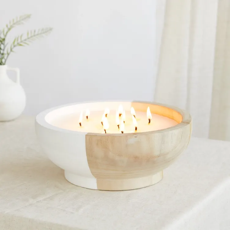 Large Bowl Driftwood Candle