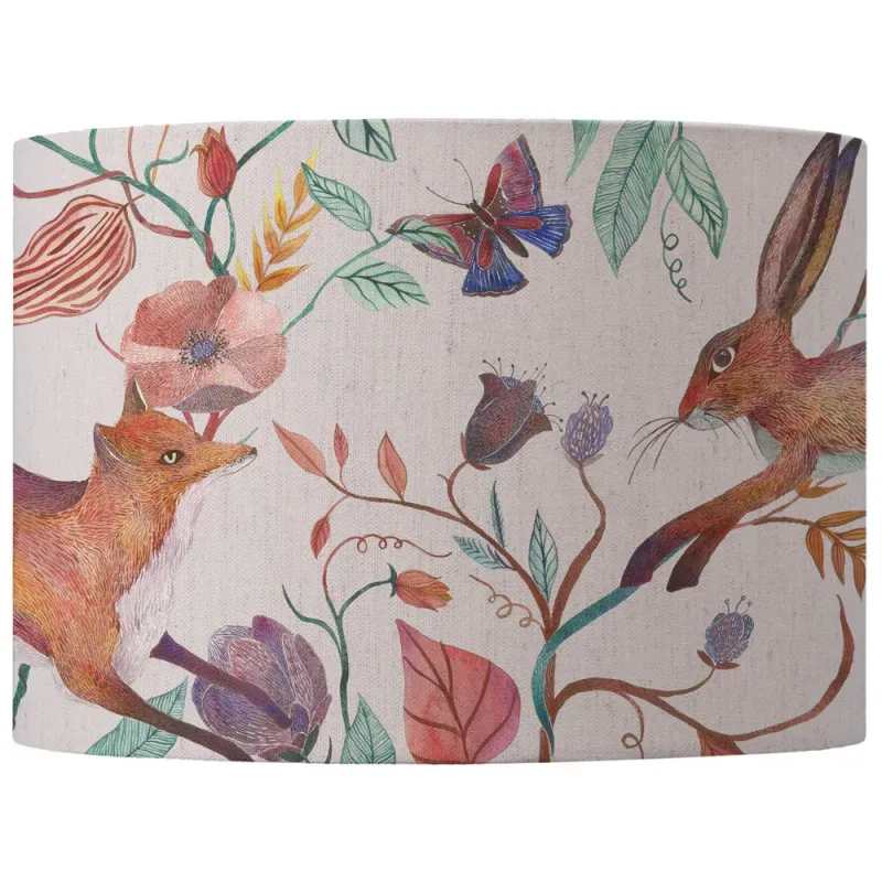 Leaping Into The Fauna Eva Lamp Shade Linen