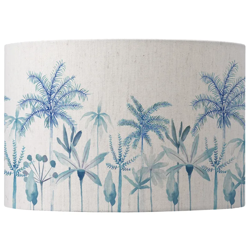Cozzo Eva Printed Lamp Shade Cobalt
