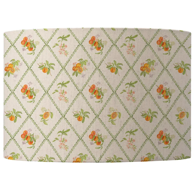 Peach Trellis Eva Lamp Shade Multicolour