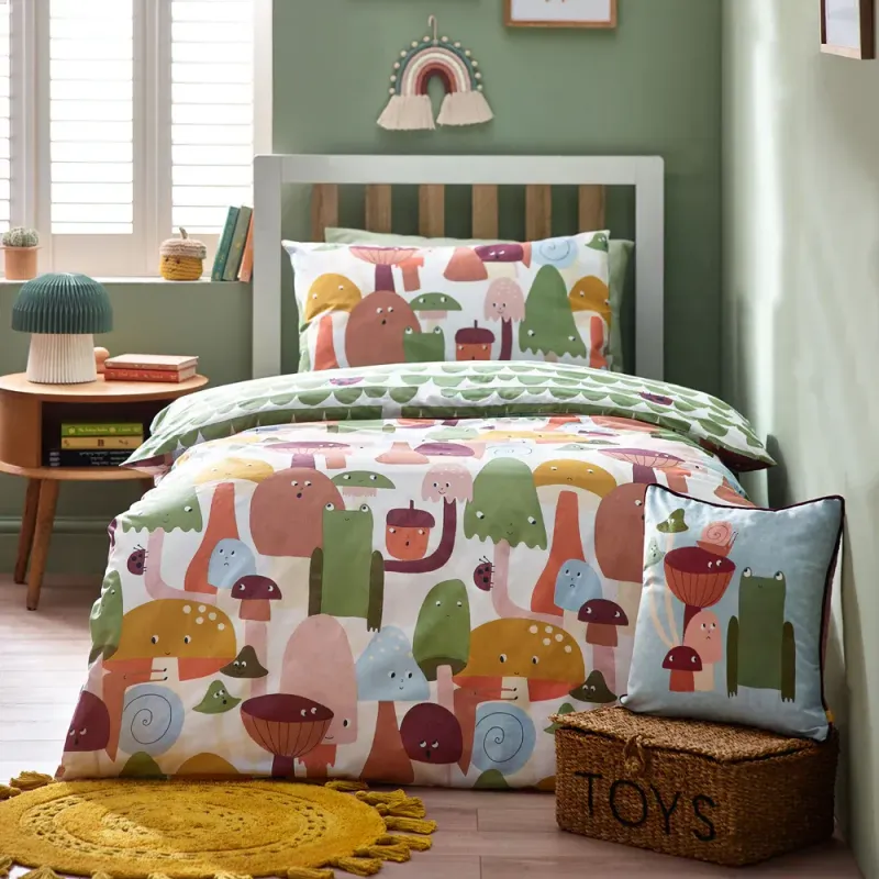 Funguys Mushroom Duvet Cover Set Multicolour