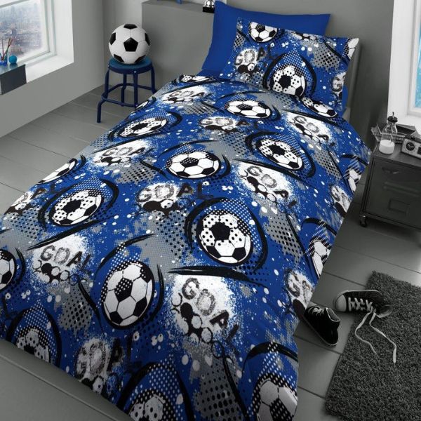 Goal Blue Childrens Duvet Set