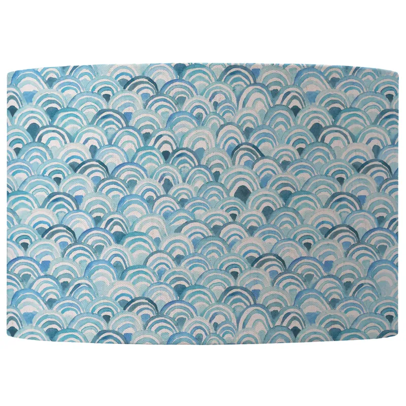 Melia Eva Printed Lamp Shade Glacier