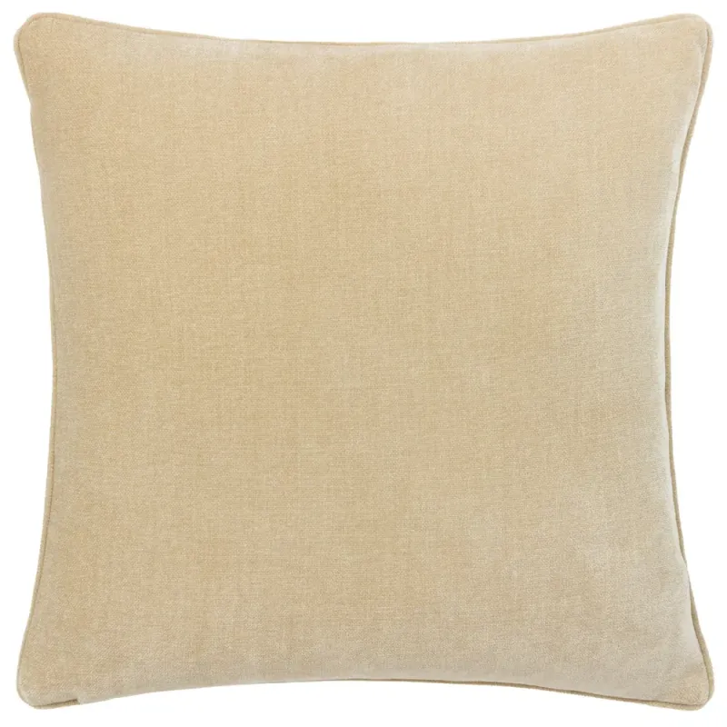 Heavy Chenille Piped Cushion Natural