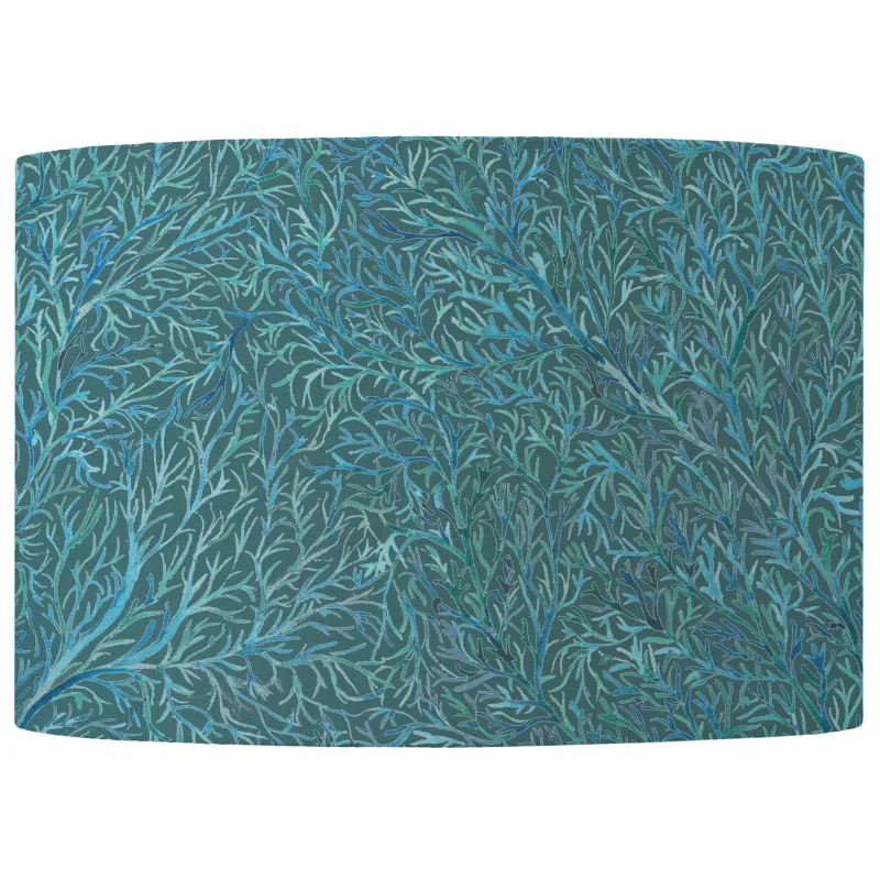 Coressa Eva Printed Lamp Shade Teal