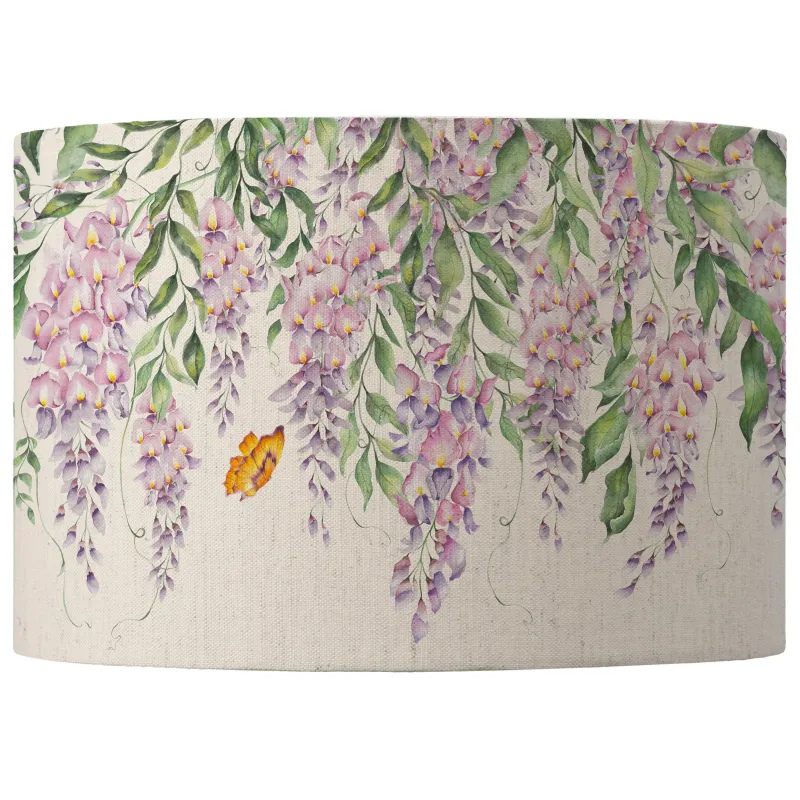 Mariposa Eva Printed Lamp Shade Cream