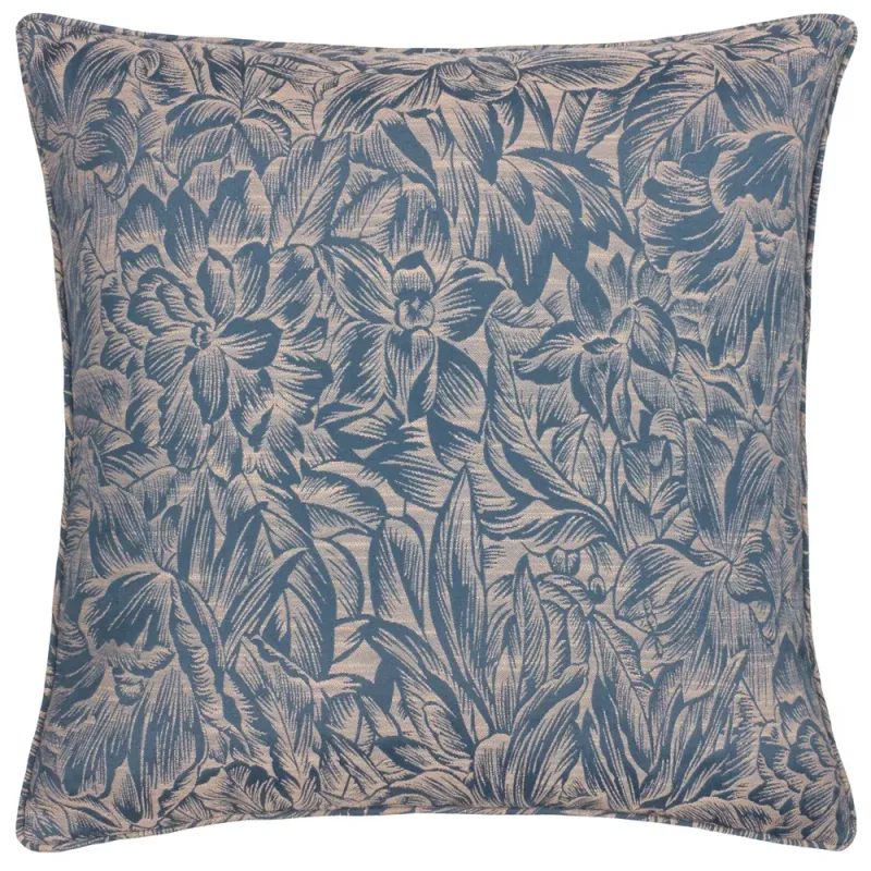 Grantley Jacquard Piped Cushion Wedgewood