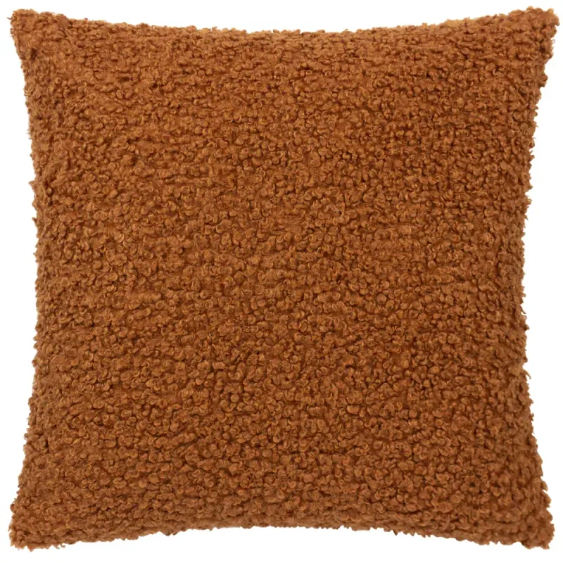 Cabu Textured Boucle Cushion Ginger 55 x 55