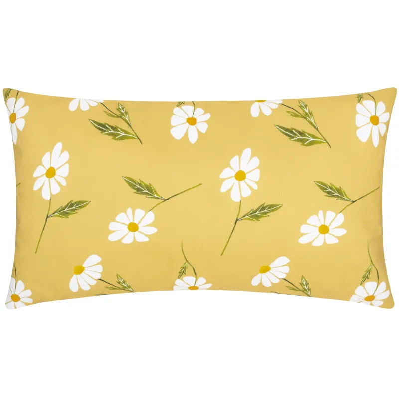 Daisies Floral Reversible Outdoor Cushion