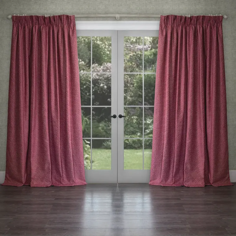 Farley Woven Chenille Pencil Pleat Curtains 90" x 90" 5 Colours