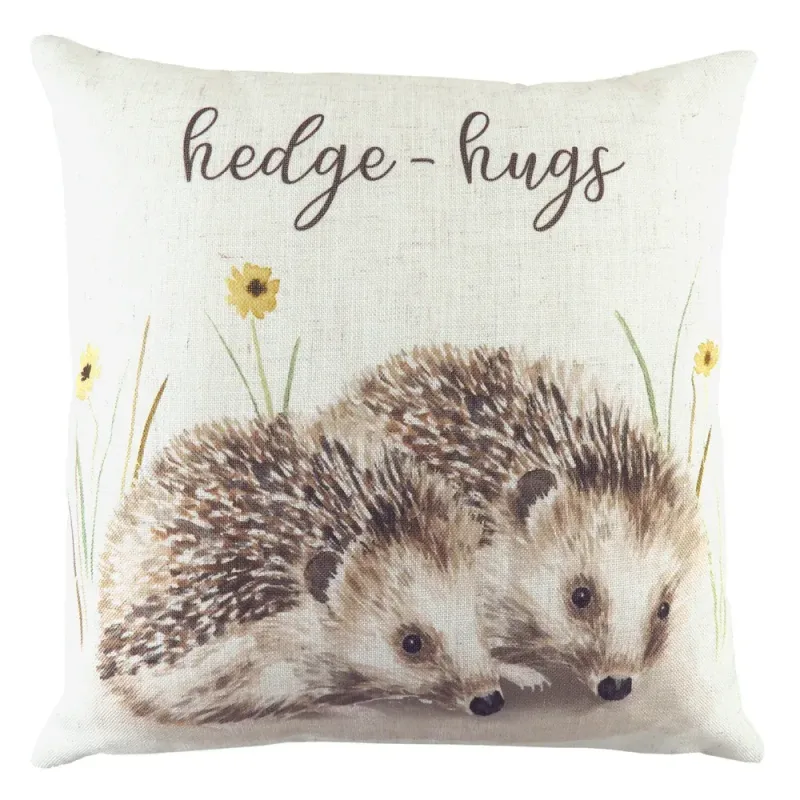 Woodland Hedge-Hugs Cushion Sand
