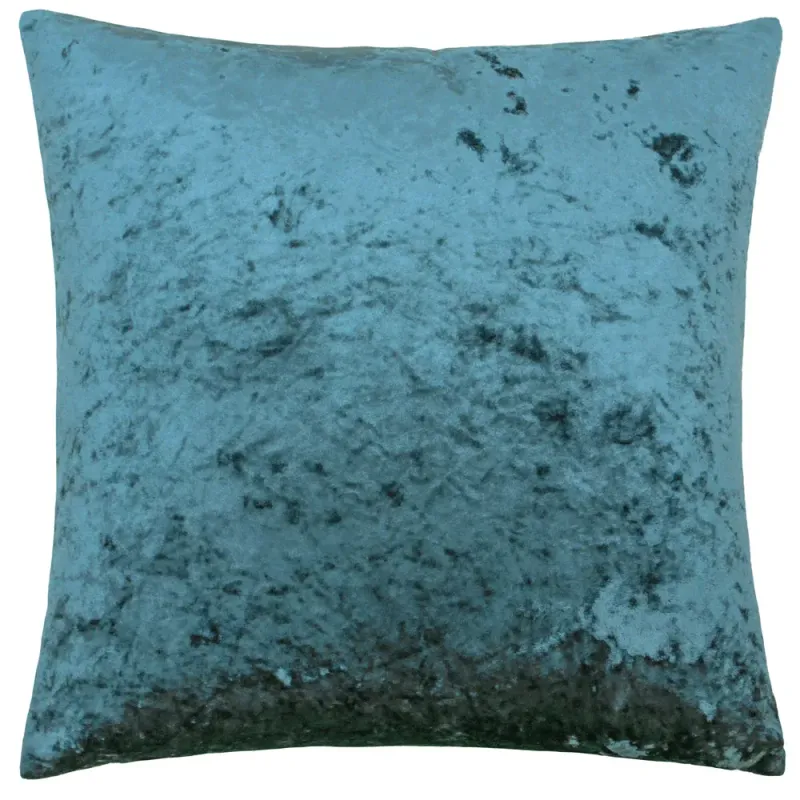 Verona Crushed Velvet Cushion Teal