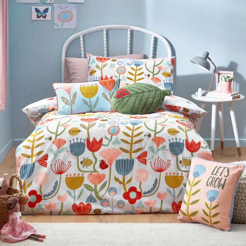 Little Nature Floral Duvet Cover Set Multicolour