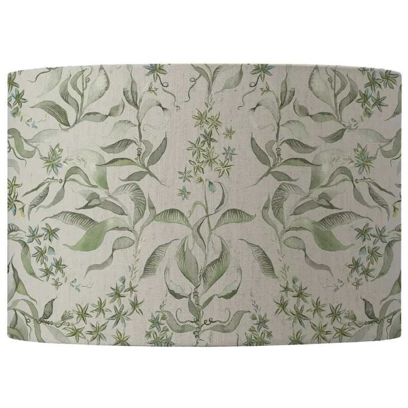 Hettie Eva Printed Lamp Shade Delft Vine