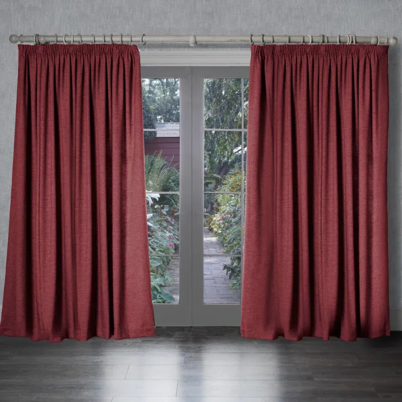 Helmsley Woven Pencil Pleat Curtains 90" x 90"