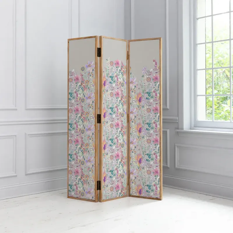 Primrose Solid Wood Room Divider Haze
