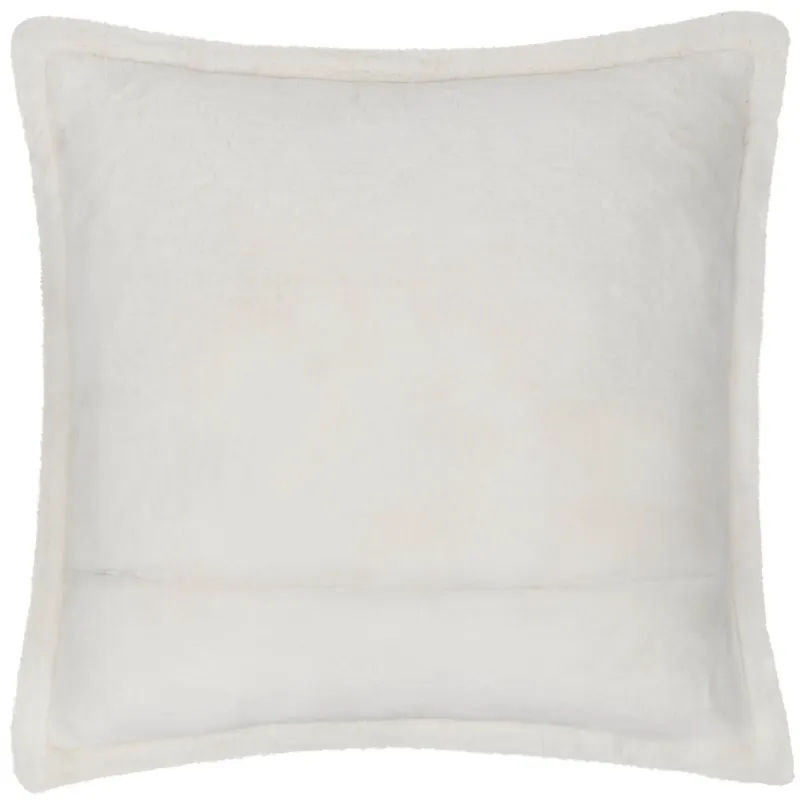 Kallu Faux Fur Cushion Ecru 55 x 55