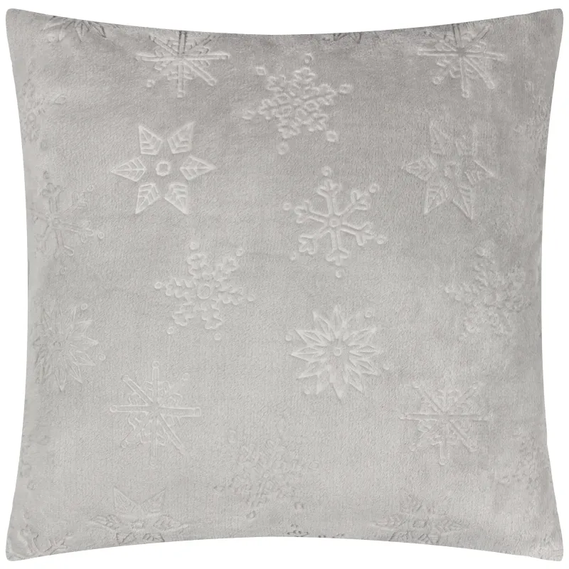 Snowflakes Cushion Grey