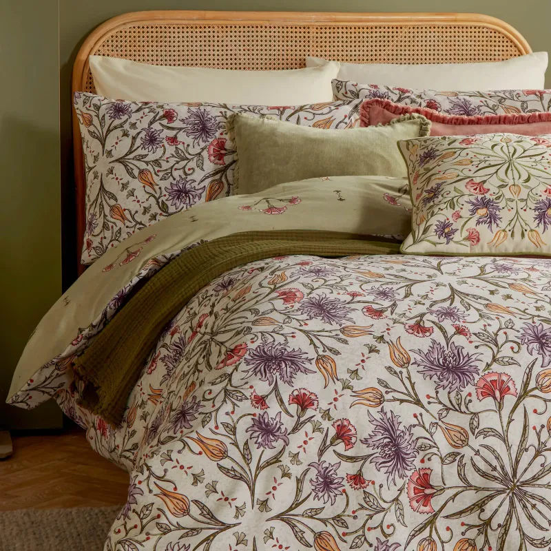 Tilda Floral Printed Duvet Cover Set Multi