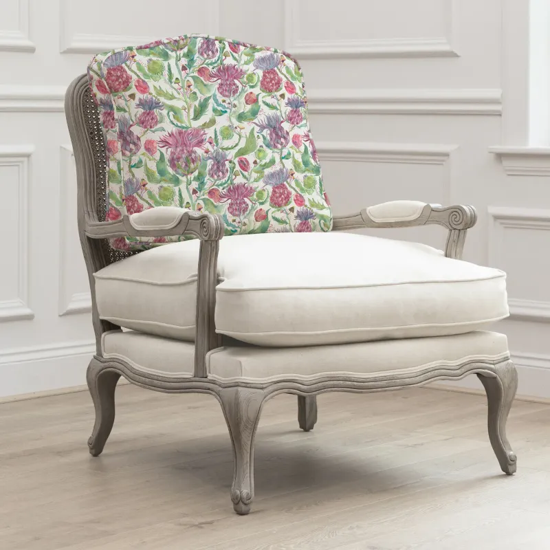 Fairytale Bristles Printed Florence Chair Stone/Dawn