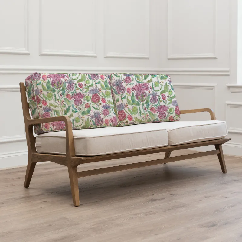 Fairytale Bristles Printed Idris 2 Seater Settee Dawn
