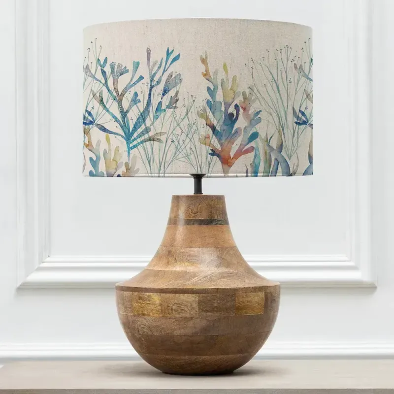 Coral Reef Eva & Leven Complete Table Lamp Mango/Kelp