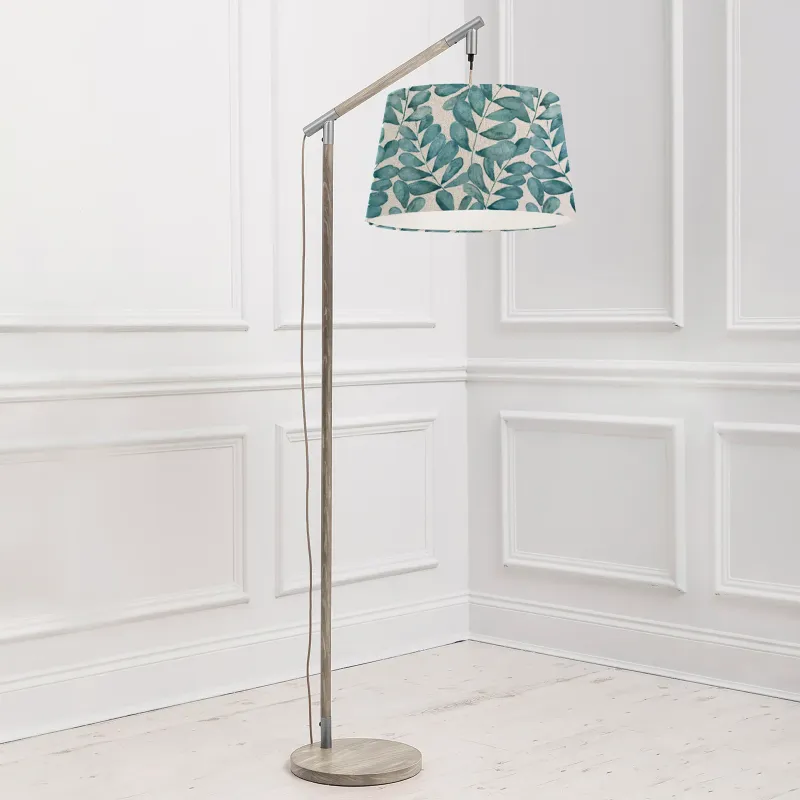 Rowan Quintus Taper & Quintus Complete Floor Lamp Grey/Aqua