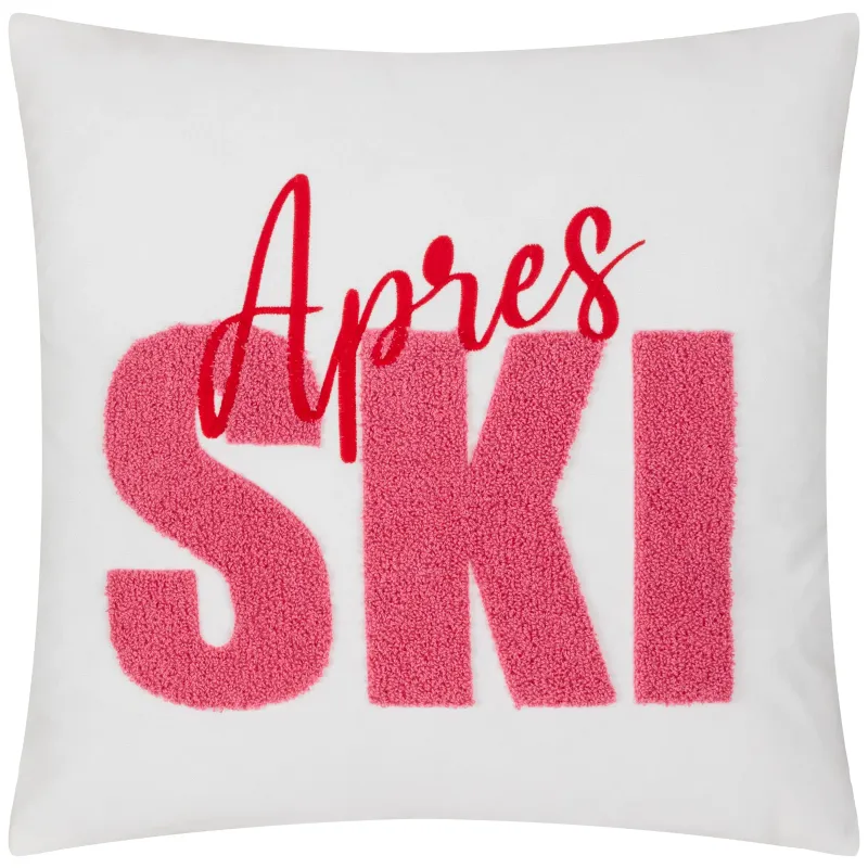 Après Ski Tufted Cushion Snow