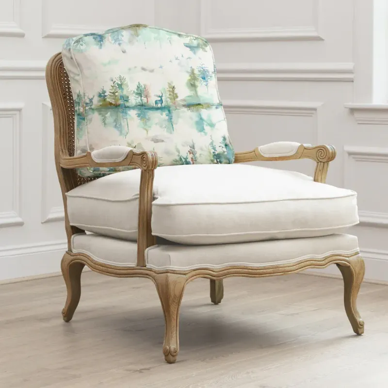 Wilderness Printed Florence Chair Oak/Topaz
