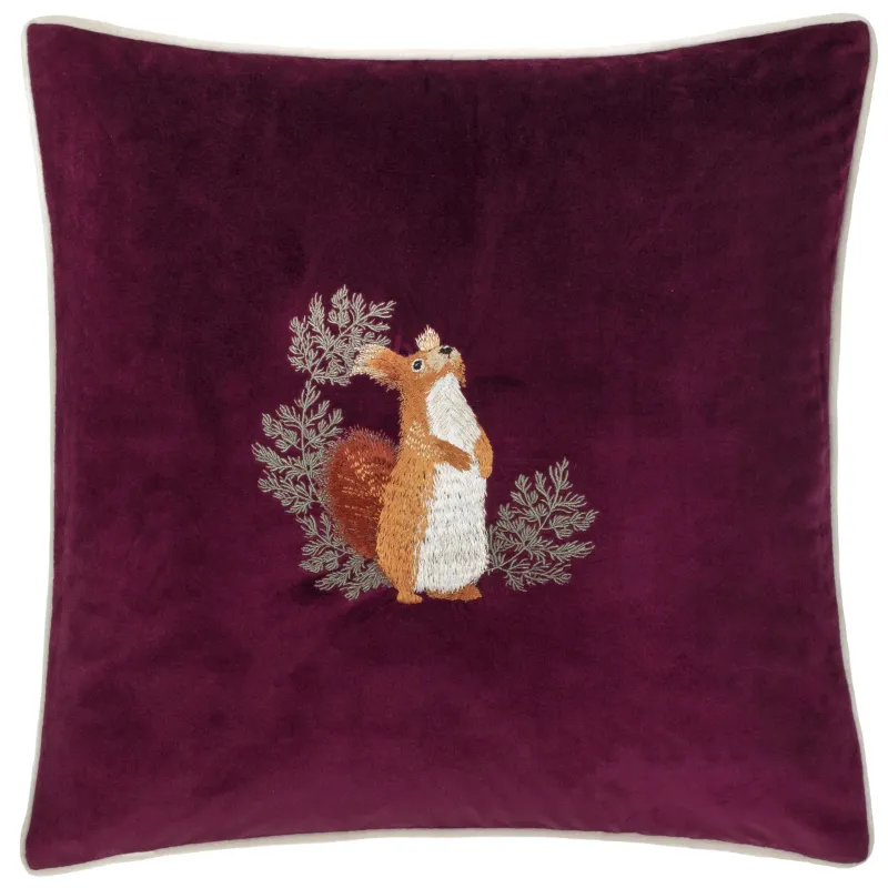 Pineberry Forest Cushion Plum