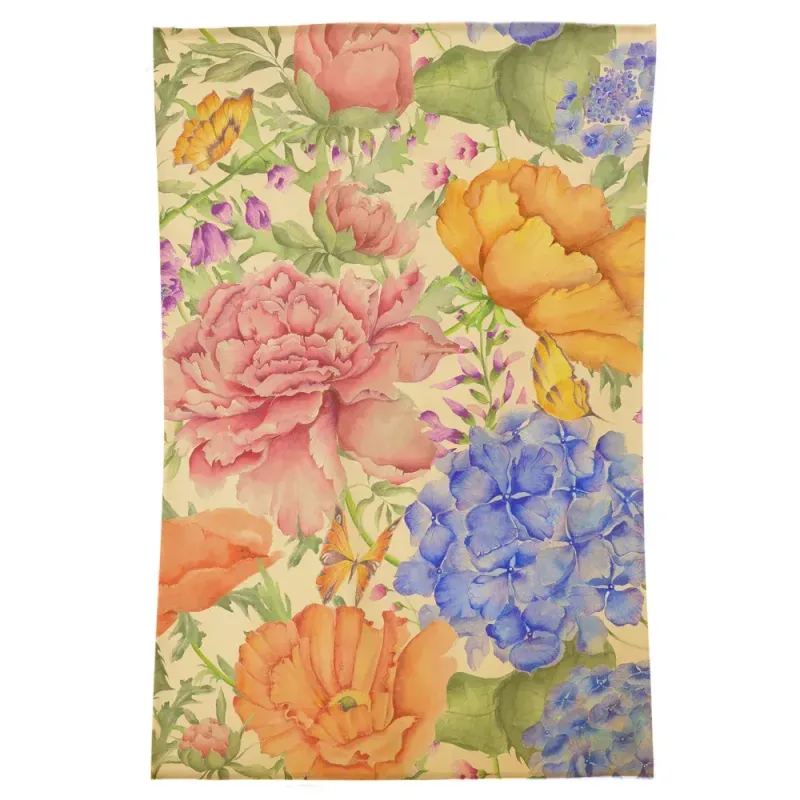 Idalia Printed Wool Rug Fuchsia