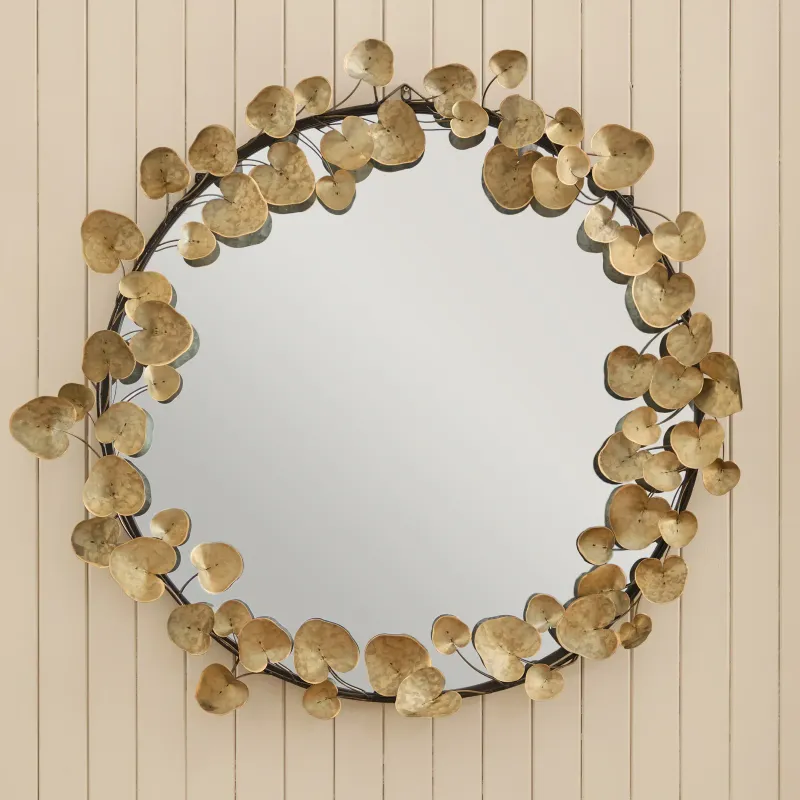 Kora Mirror Antique White Gold