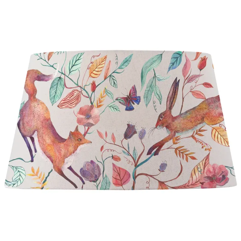 Leaping Into The Fauna Quintus Taper Lamp Shade Linen