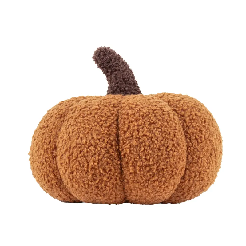 Boucle Pumpkin Doorstop Orange