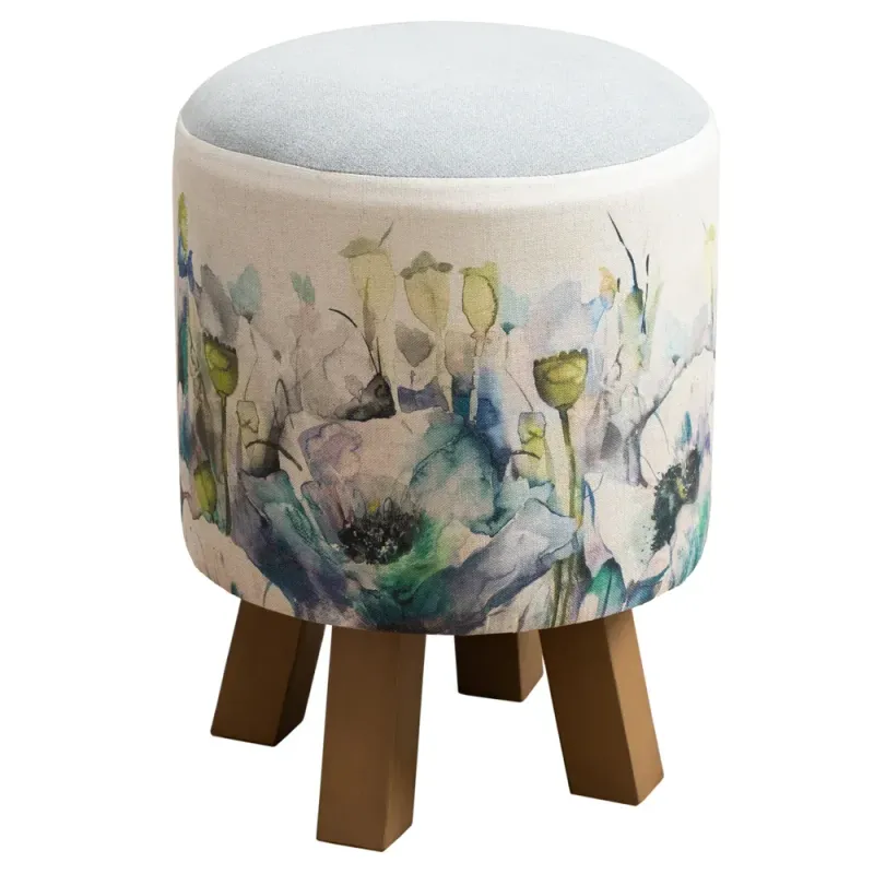 Papavera Monty Round Footstool