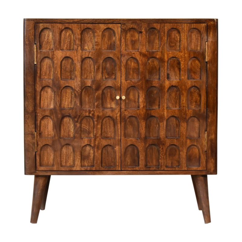 Chestnut Arch Cabinet  Mango Wood