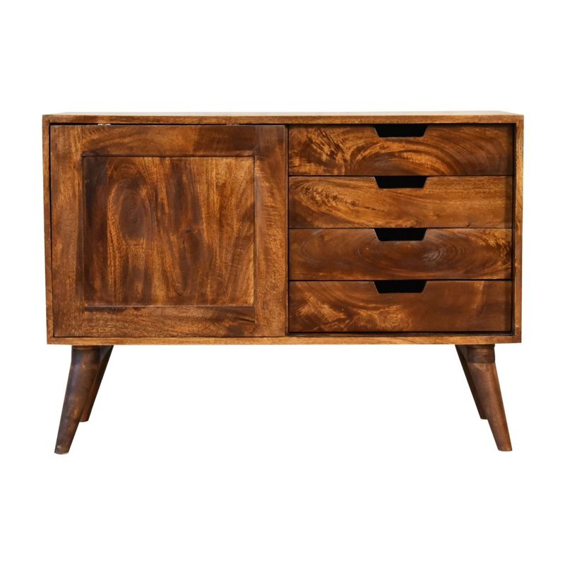 Chestnut Sliding Cabinet Mango Wood